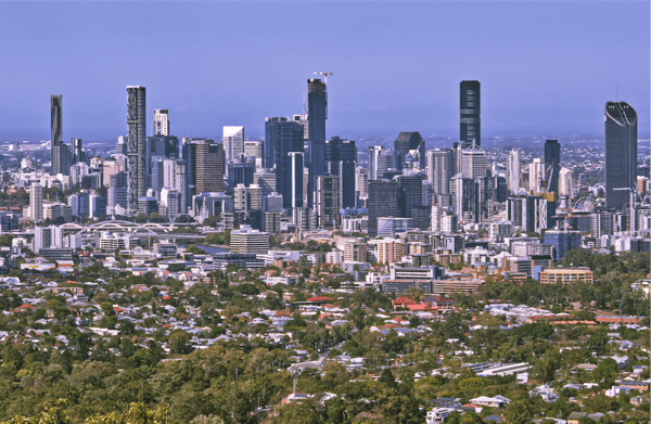 View of Brisbane's city skyline